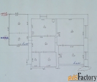 2 - комн.  квартира, 67 м², 1/1 эт.