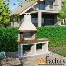 Печь с мангалом и барбекю.