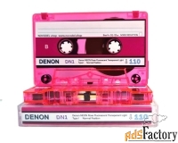 Аудиокассета DENON DN1  Fluorescent Neon Rose 110