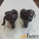 Танкетка женская коричневая кожаная,Италия