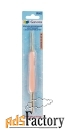 Крючок для вязания, с силиконовой ручкой, 14 см
