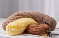 Пряжа цветная для вязания Кисловодск в пасмах 250-300 гр, в Омске