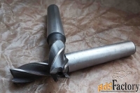 Фреза концевая 16,0 мм, к/х, Р6М5, КМ2, 4-х перая, 117/32 мм, СССР.