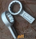 Ключ накидной 41 мм, кольцевой, односторонний, укороченный, оцинков.