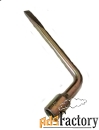Ключ баллонный Г-образный 17 мм, изогнутый, с монтажной лопаткой, оцин