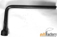 Ключ торцовый Г- образный 22 мм, баллонный, изогнутый, черный, СССР.