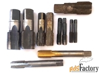 Метчик трубный G1/2» дюйма, к-т, У7А, 77/30 мм, 14 ниток на дюйм.