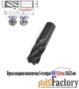 Фреза концевая твердосплавная 12,0 мм, ц/х, монолитная, ВК8, 5-перая.