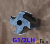 Метчик трубный левый G1/2 дюйма, пол дюйма, м/р, Р6М5, 80/35 мм, СССР