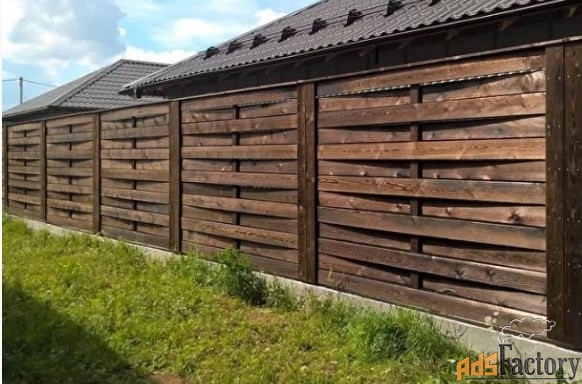 Штакетник, заборная доска из Каменной древесины