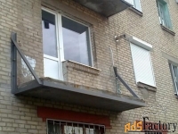 Ремонт и установка балконных козырьков (плит)