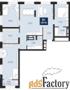 3 - комн.  квартира, 107.1 м², 7/24 эт.