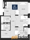 2 - комн.  квартира, 66.6 м², 4/24 эт.