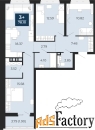 1 - комн.  квартира, 49.57 м², 11/12 эт.