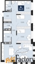 3 - комн.  квартира, 104.77 м², 8/18 эт.