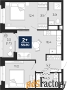 2 - комн.  квартира, 58.8 м², 4/16 эт.