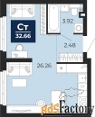 1 - комн.  квартира, 32.66 м², 1/22 эт.