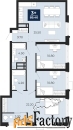 3 - комн.  квартира, 89.4 м², 4/24 эт.