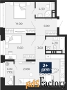 2 - комн.  квартира, 68 м², 4/24 эт.