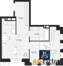 1 - комн.  квартира, 38.99 м², 3/4 эт.