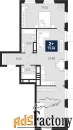 2 - комн.  квартира, 73.58 м², 3/18 эт.