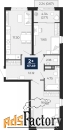 2 - комн.  квартира, 67.49 м², 18/21 эт.