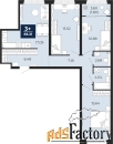 3 - комн.  квартира, 83.31 м², 2/9 эт.