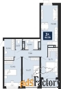 3 - комн.  квартира, 82.38 м², 16/23 эт.