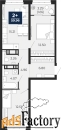 2 - комн.  квартира, 59.96 м², 4/22 эт.