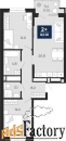 2 - комн.  квартира, 62.1 м², 10/16 эт.