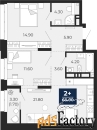 2 - комн.  квартира, 68 м², 3/24 эт.