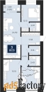 3 - комн.  квартира, 87.36 м², 2/12 эт.
