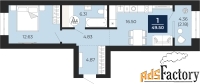 1 - комн.  квартира, 47.32 м², 9/12 эт.