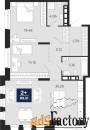 2 - комн.  квартира, 89.51 м², 2/18 эт.