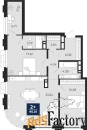 2 - комн.  квартира, 95.01 м², 3/14 эт.