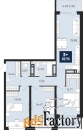 3 - комн.  квартира, 83.79 м², 18/22 эт.