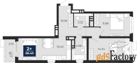 2 - комн.  квартира, 64.81 м², 17/20 эт.