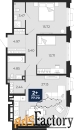 2 - комн.  квартира, 77.7 м², 2/24 эт.