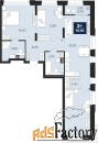 3 - комн.  квартира, 92.8 м², 2/18 эт.
