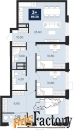 3 - комн.  квартира, 89.3 м², 7/24 эт.