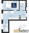 1 - комн.  квартира, 43.69 м², 3/24 эт.