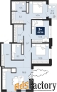 3 - комн.  квартира, 94.2 м², 12/14 эт.