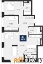 2 - комн.  квартира, 88 м², 7/24 эт.