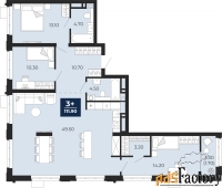 3 - комн.  квартира, 111.9 м², 11/24 эт.
