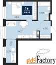 1 - комн.  квартира, 44.14 м², 2/24 эт.