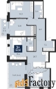 3 - комн.  квартира, 96.9 м², 10/16 эт.