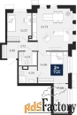 2 - комн.  квартира, 71.61 м², 2/24 эт.