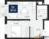 1 - комн.  квартира, 38.19 м², 2/19 эт.