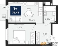 1 - комн.  квартира, 38.2 м², 5/19 эт.