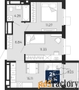 2 - комн.  квартира, 50.42 м², 13/19 эт.